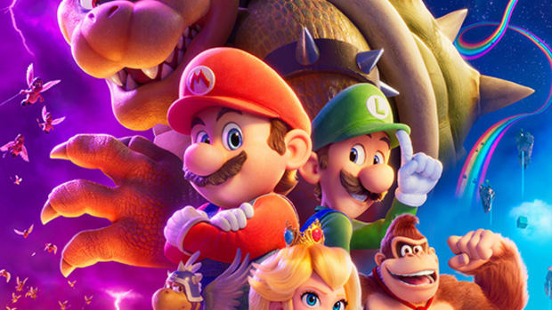 Super Mario Brothers promotional poster.